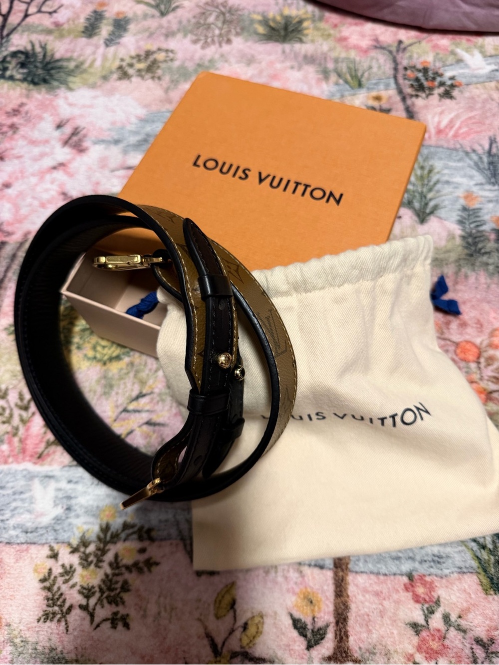 Louis Vuitton Bandouliere XL Reverse Monogram Strap Black